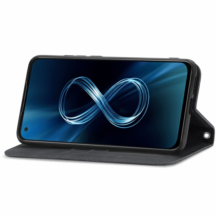 For Asus Zenfone 8 ZS590KS Retro Skin Feel Business Magnetic Horizontal Flip Leather Case with Holder & Card Slots & Wallet & Photo Frame