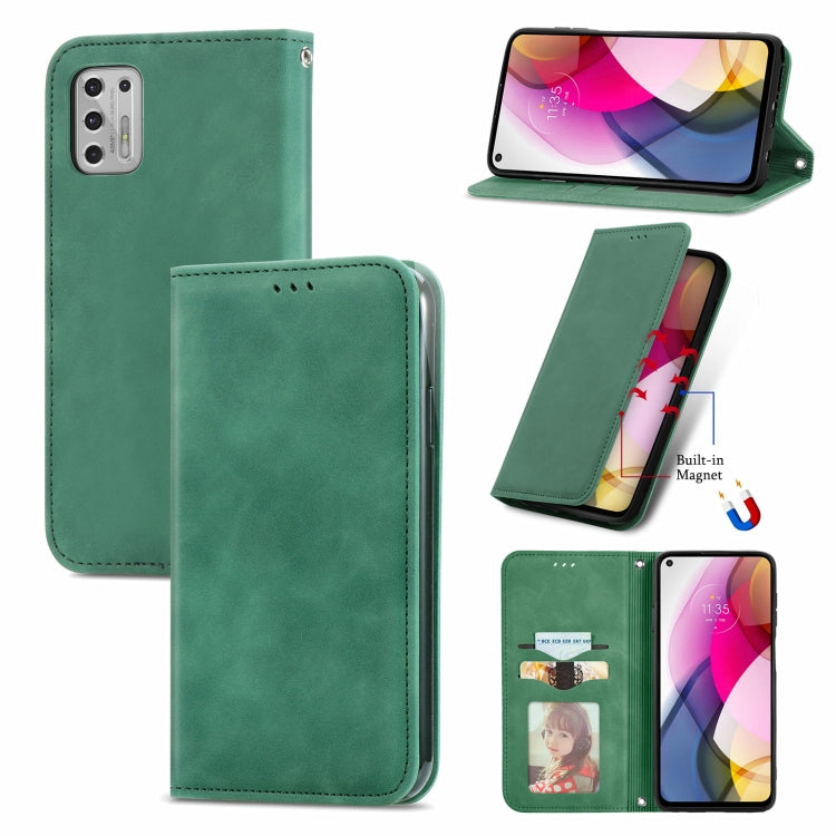 For Motorola Moto G Stylus 2021 Retro Skin Feel Business Magnetic Horizontal Flip Leather Case with Holder & Card Slots & Wallet & Photo Frame