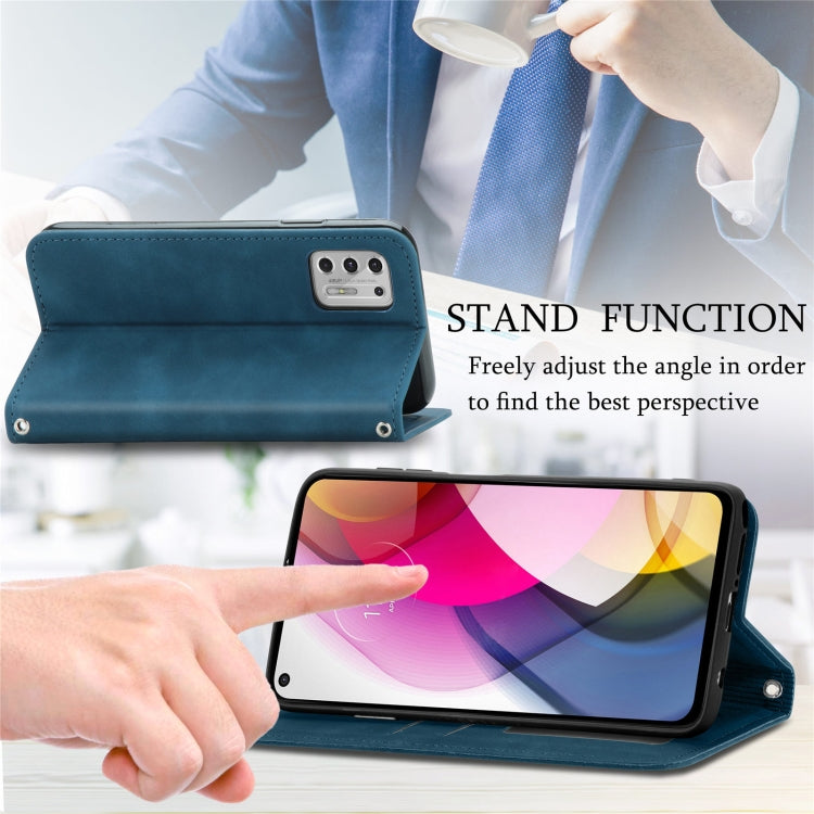 For Motorola Moto G Stylus 2021 Retro Skin Feel Business Magnetic Horizontal Flip Leather Case with Holder & Card Slots & Wallet & Photo Frame