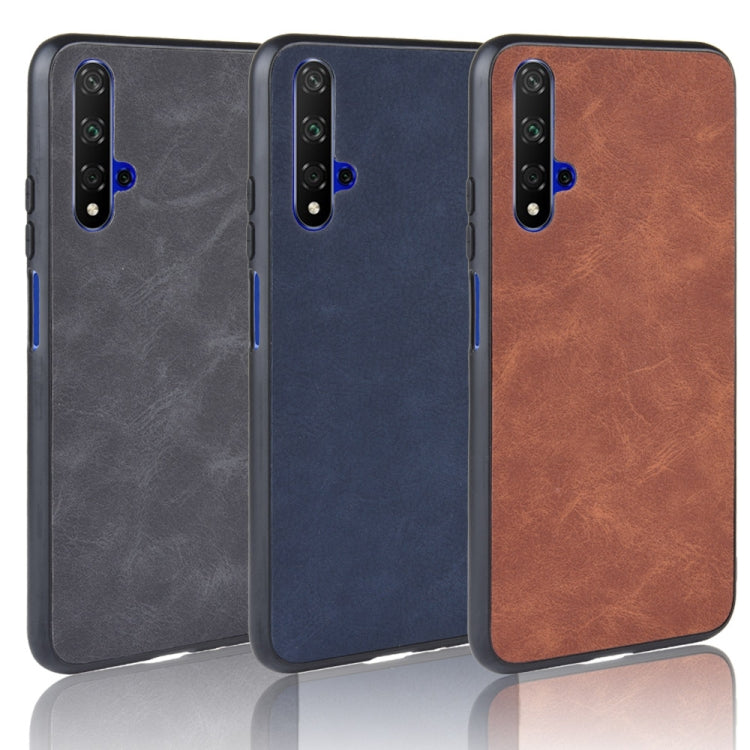 Shockproof Sheep Skin PC + PU + TPU Case for Huawei Honor 20