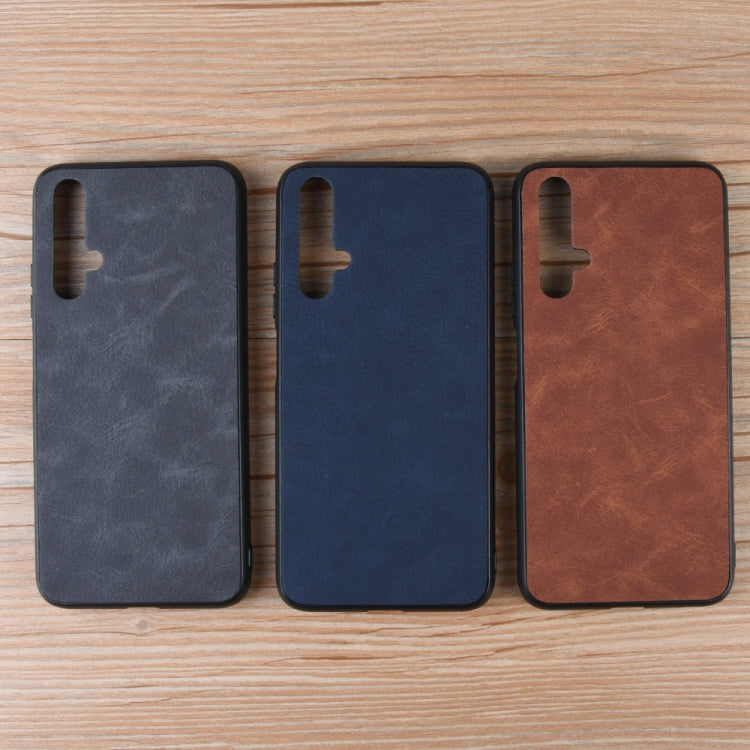 Shockproof Sheep Skin PC + PU + TPU Case for Huawei Honor 20
