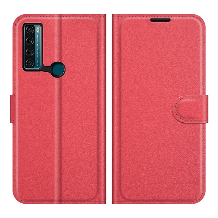 For TCL 20 SE Litchi Texture Horizontal Flip Protective Case with Holder & Card Slots & Wallet