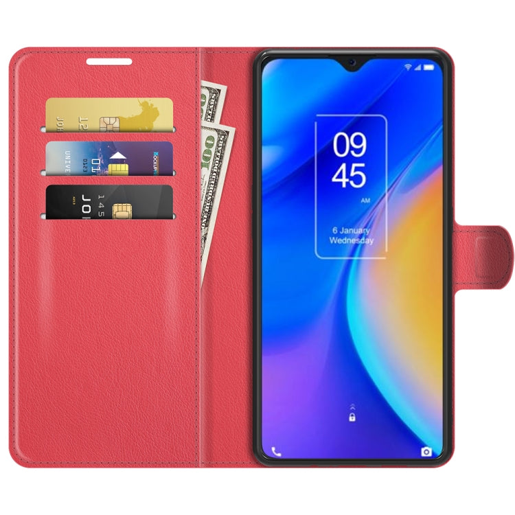 For TCL 20 SE Litchi Texture Horizontal Flip Protective Case with Holder & Card Slots & Wallet