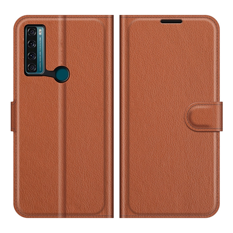 For TCL 20 SE Litchi Texture Horizontal Flip Protective Case with Holder & Card Slots & Wallet