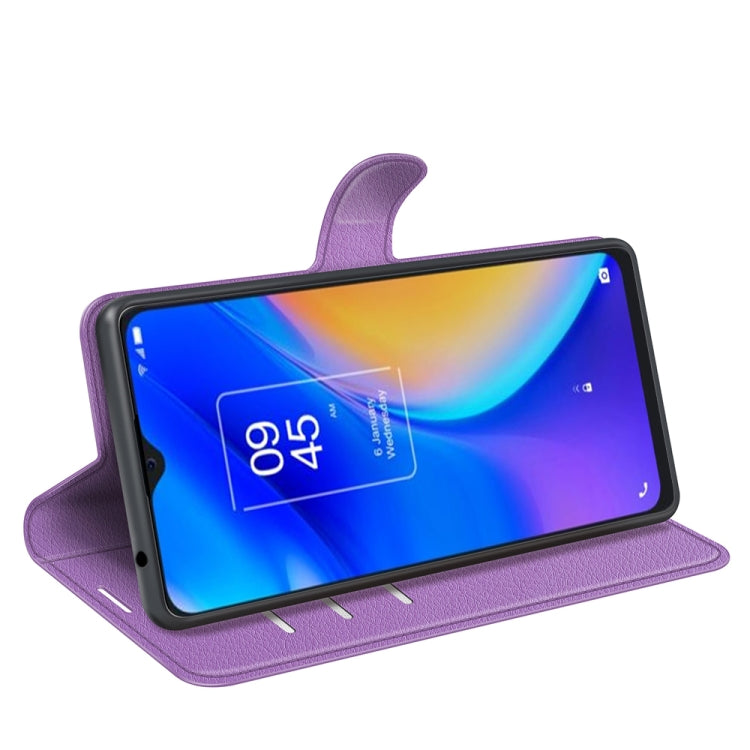 For TCL 20 SE Litchi Texture Horizontal Flip Protective Case with Holder & Card Slots & Wallet