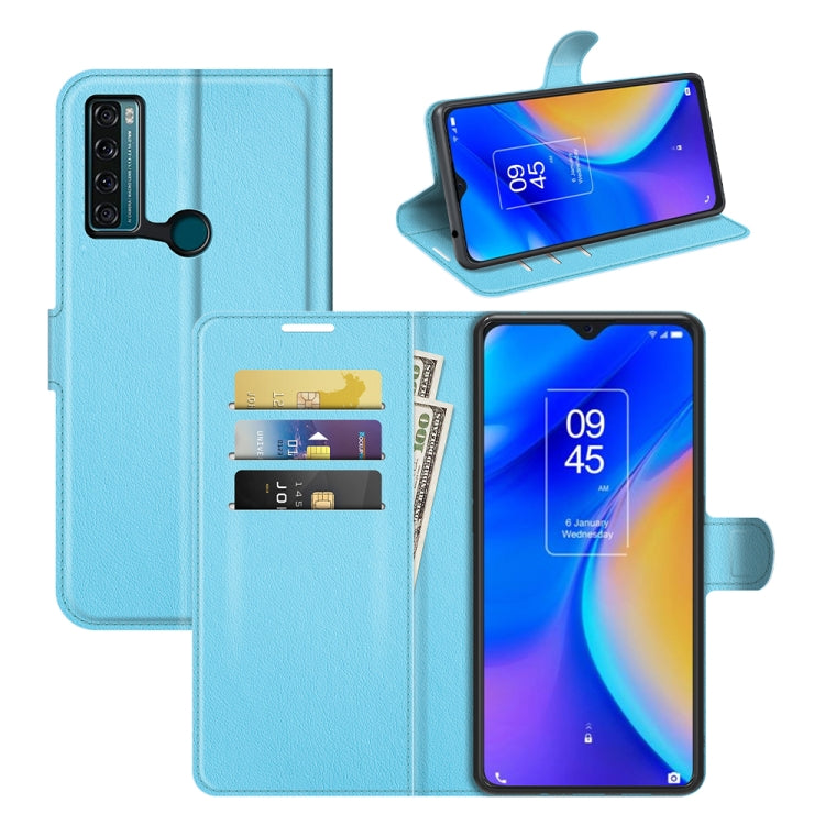 For TCL 20 SE Litchi Texture Horizontal Flip Protective Case with Holder & Card Slots & Wallet
