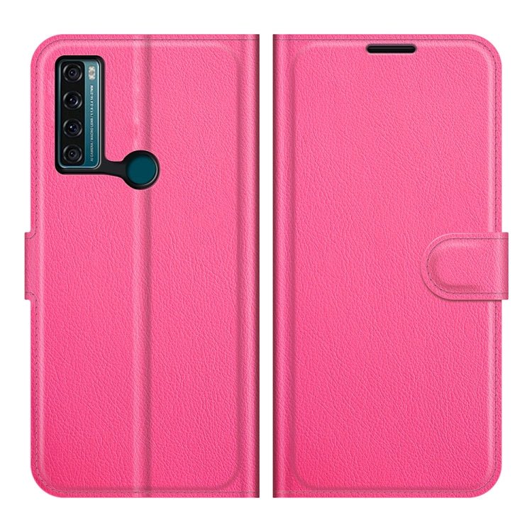 For TCL 20 SE Litchi Texture Horizontal Flip Protective Case with Holder & Card Slots & Wallet