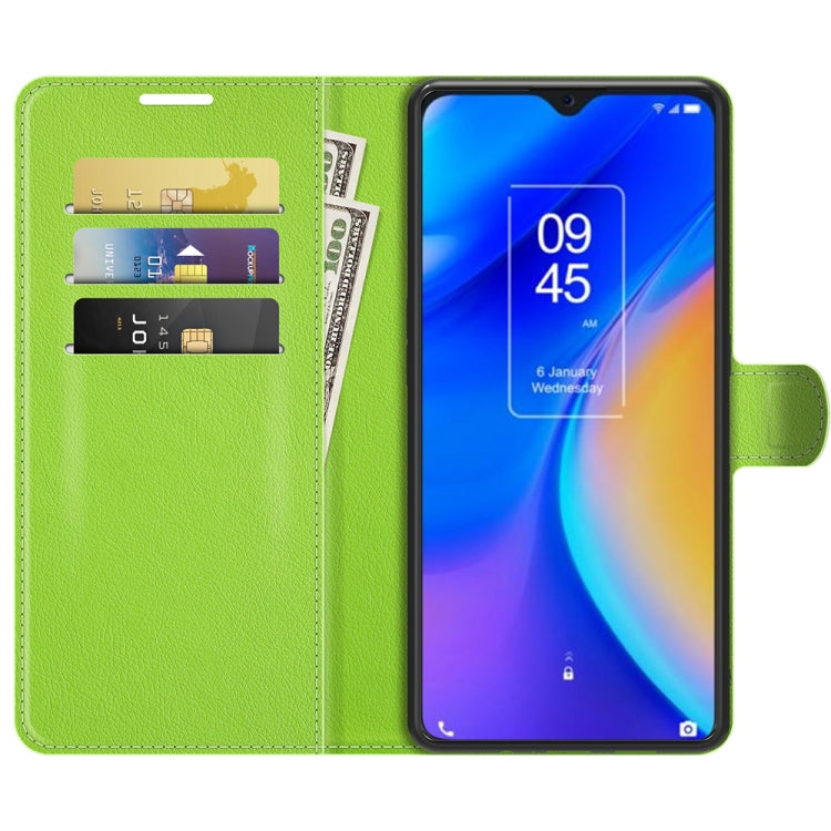 For TCL 20 SE Litchi Texture Horizontal Flip Protective Case with Holder & Card Slots & Wallet