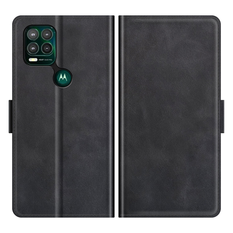 For Motorola Moto G Stylus 5G Dual-side Magnetic Buckle Horizontal Flip Leather Case with Holder & Card Slots & Wallet