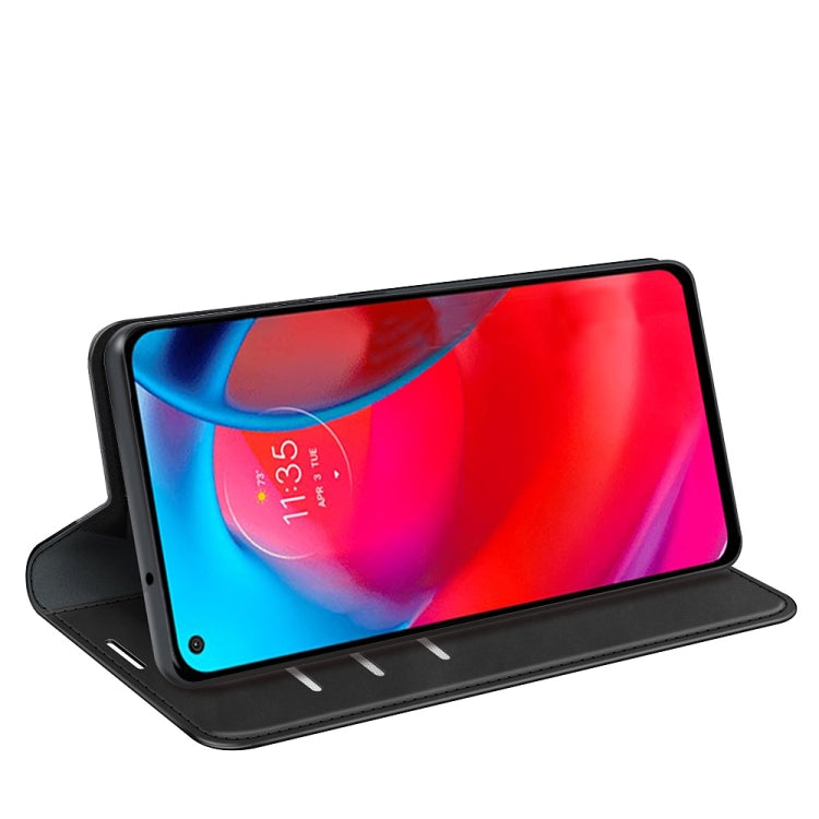 For Motorola Moto G Stylus 5G Retro-skin Business Magnetic Suction Leather Case with Holder & Card Slots & Wallet