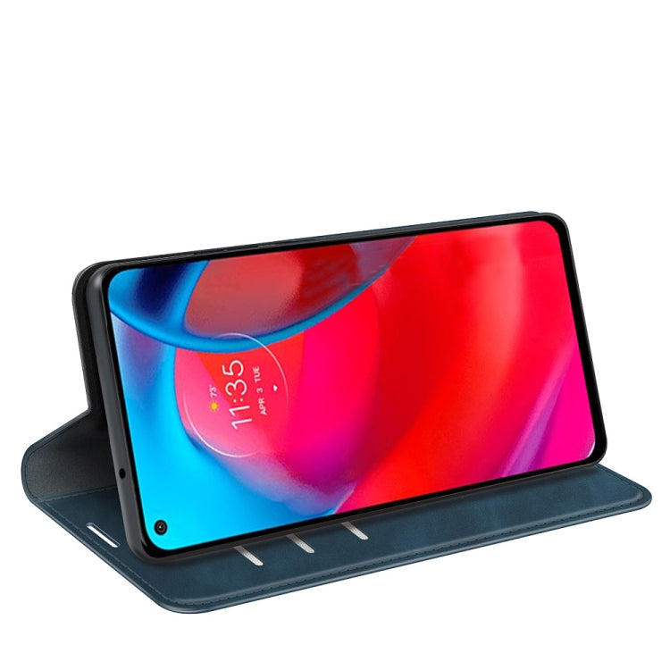 For Motorola Moto G Stylus 5G Retro-skin Business Magnetic Suction Leather Case with Holder & Card Slots & Wallet