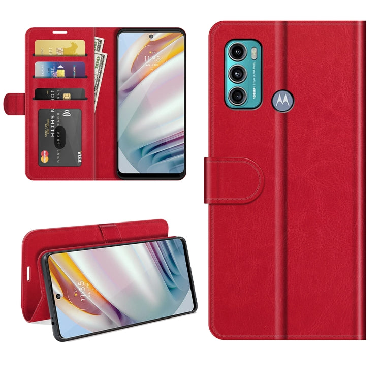 For Motorola Moto G60/G40 Fusion R64 Texture Single Horizontal Flip Protective Case with Holder & Card Slots & Wallet& Photo Frame