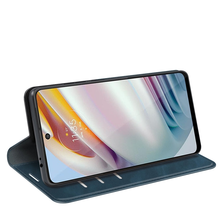 For Motorola Moto G60/G40 Fusion Retro-skin Business Magnetic Suction Leather Case with Holder & Card Slots & Wallet