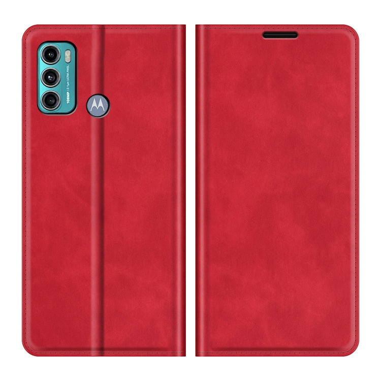 For Motorola Moto G60/G40 Fusion Retro-skin Business Magnetic Suction Leather Case with Holder & Card Slots & Wallet