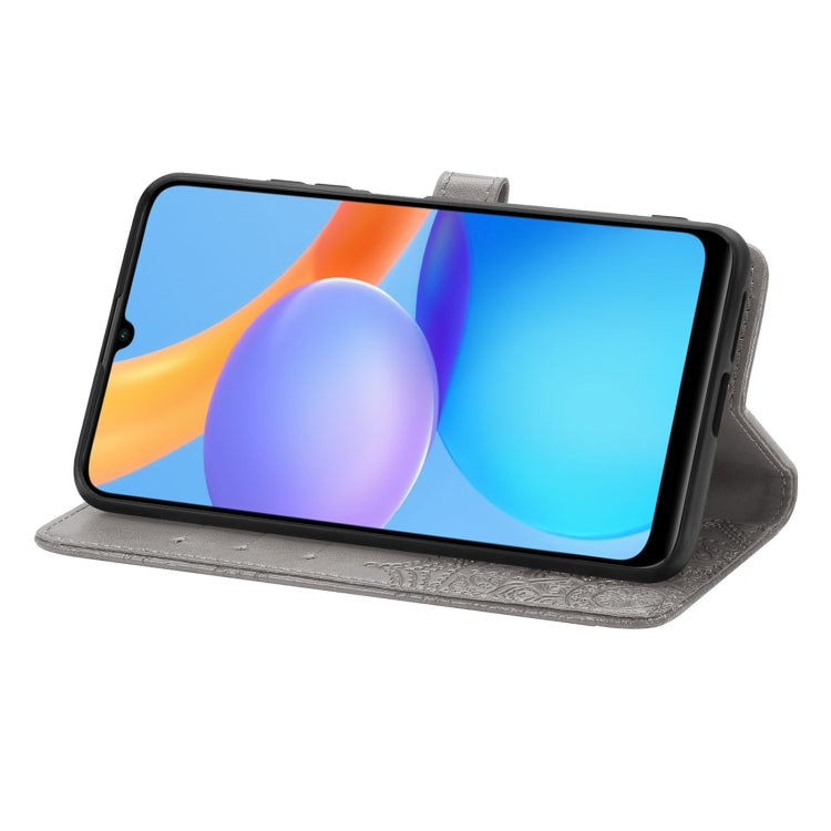 For Honor Play 5T Mandala Flower Embossed Horizontal Flip Leather Case with Bracket / Card Slot / Wallet / Lanyard