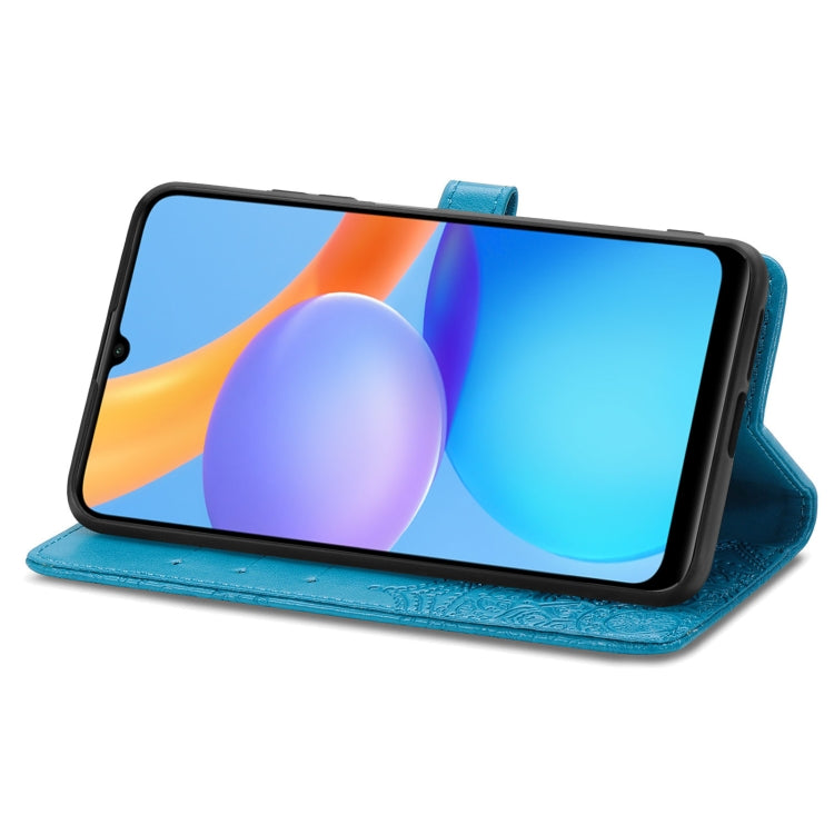 For Honor Play 5T Mandala Flower Embossed Horizontal Flip Leather Case with Bracket / Card Slot / Wallet / Lanyard