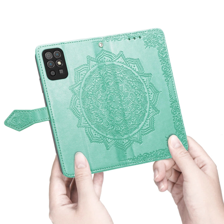 For Honor Play 5T Mandala Flower Embossed Horizontal Flip Leather Case with Bracket / Card Slot / Wallet / Lanyard