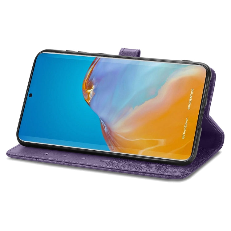 For Huawei P50 Mandala Flower Embossed Horizontal Flip Leather Case with Bracket / Card Slot / Wallet / Lanyard