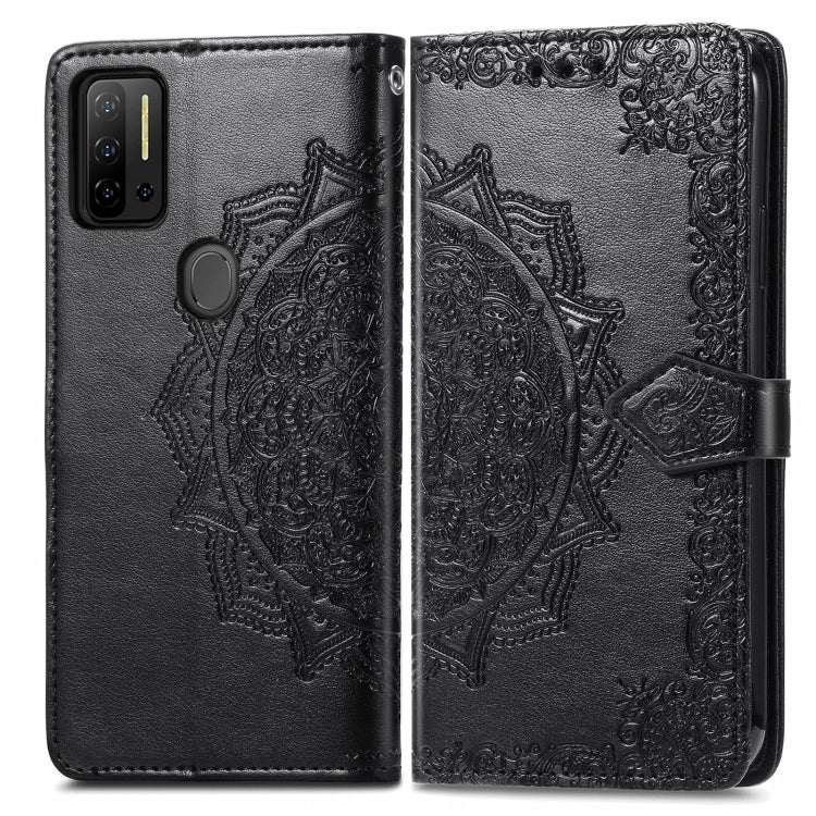 For Ulefone Note 11 Plus Mandala Flower Embossed Horizontal Flip Leather Case with Bracket / Card Slot / Wallet / Lanyard