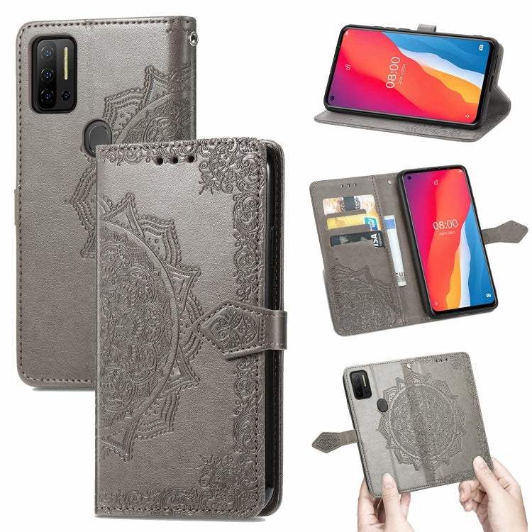 For Ulefone Note 11 Plus Mandala Flower Embossed Horizontal Flip Leather Case with Bracket / Card Slot / Wallet / Lanyard