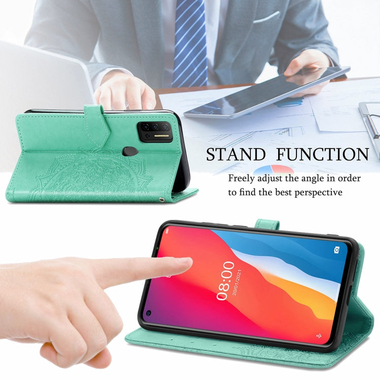For Ulefone Note 11 Plus Mandala Flower Embossed Horizontal Flip Leather Case with Bracket / Card Slot / Wallet / Lanyard