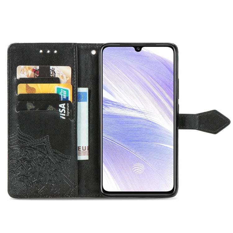For Vivo S9e Mandala Flower Embossed Horizontal Flip Leather Case with Bracket / Card Slot / Wallet / Lanyard