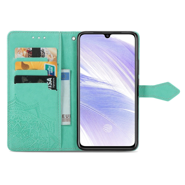 For Vivo S9e Mandala Flower Embossed Horizontal Flip Leather Case with Bracket / Card Slot / Wallet / Lanyard