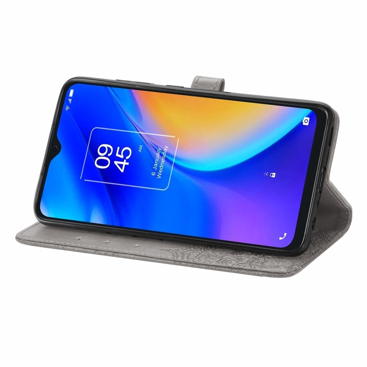 For TCL 20 SE Mandala Flower Embossed Horizontal Flip Leather Case with Bracket / Card Slot / Wallet / Lanyard