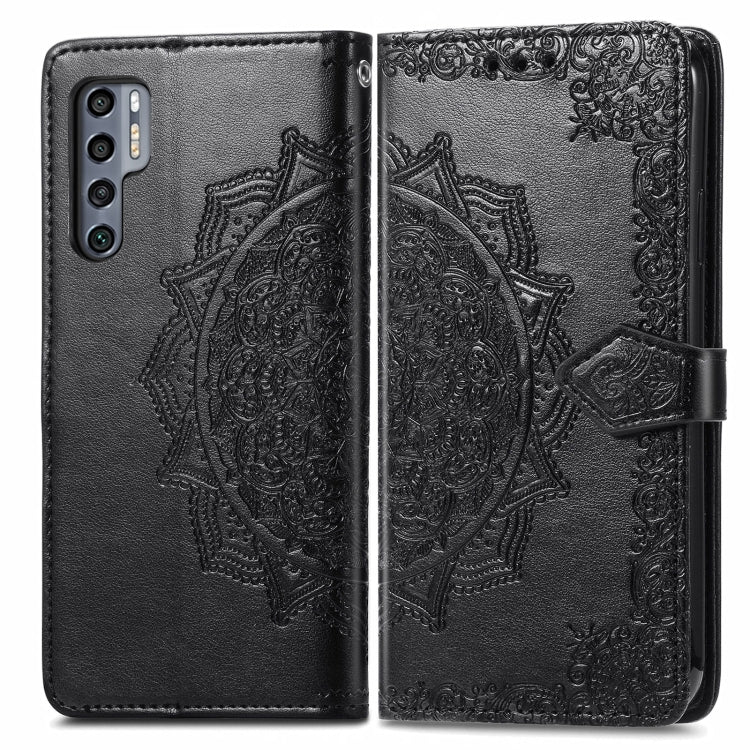 For TCL 20 Pro 5G Mandala Flower Embossed Horizontal Flip Leather Case with Bracket / Card Slot / Wallet / Lanyard