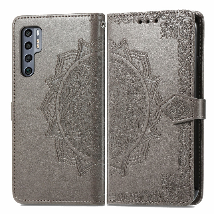 For TCL 20 Pro 5G Mandala Flower Embossed Horizontal Flip Leather Case with Bracket / Card Slot / Wallet / Lanyard