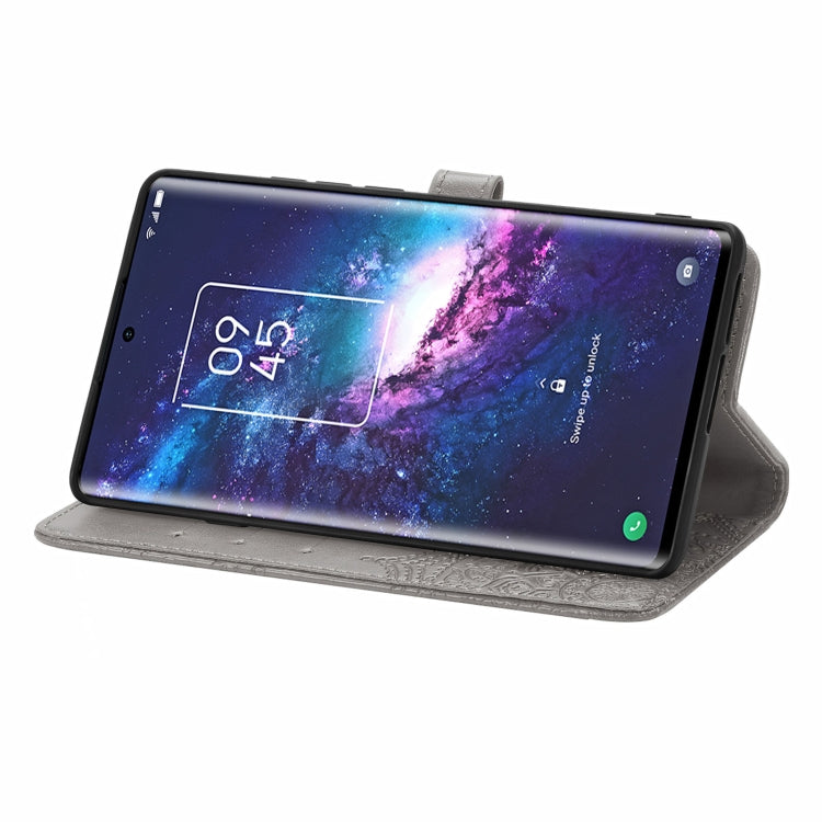 For TCL 20 Pro 5G Mandala Flower Embossed Horizontal Flip Leather Case with Bracket / Card Slot / Wallet / Lanyard