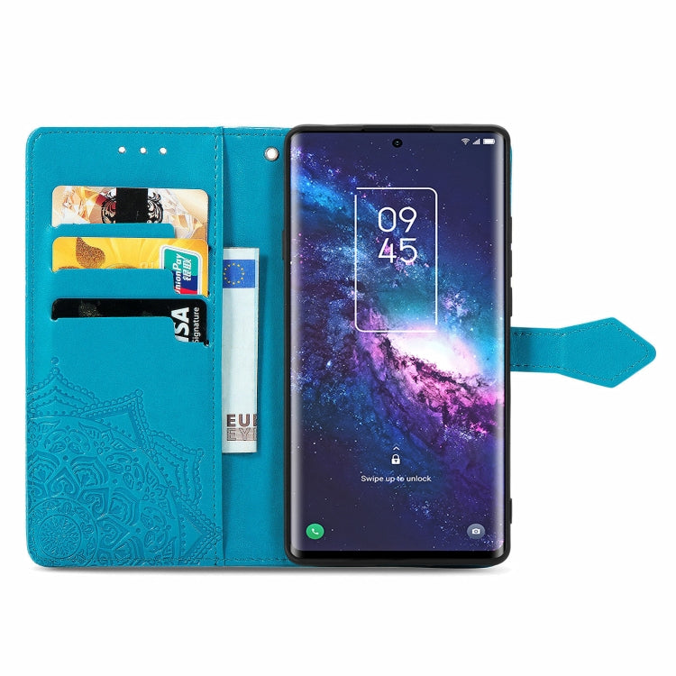 For TCL 20 Pro 5G Mandala Flower Embossed Horizontal Flip Leather Case with Bracket / Card Slot / Wallet / Lanyard