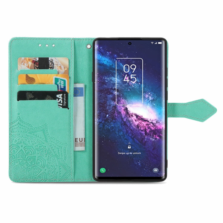For TCL 20 Pro 5G Mandala Flower Embossed Horizontal Flip Leather Case with Bracket / Card Slot / Wallet / Lanyard