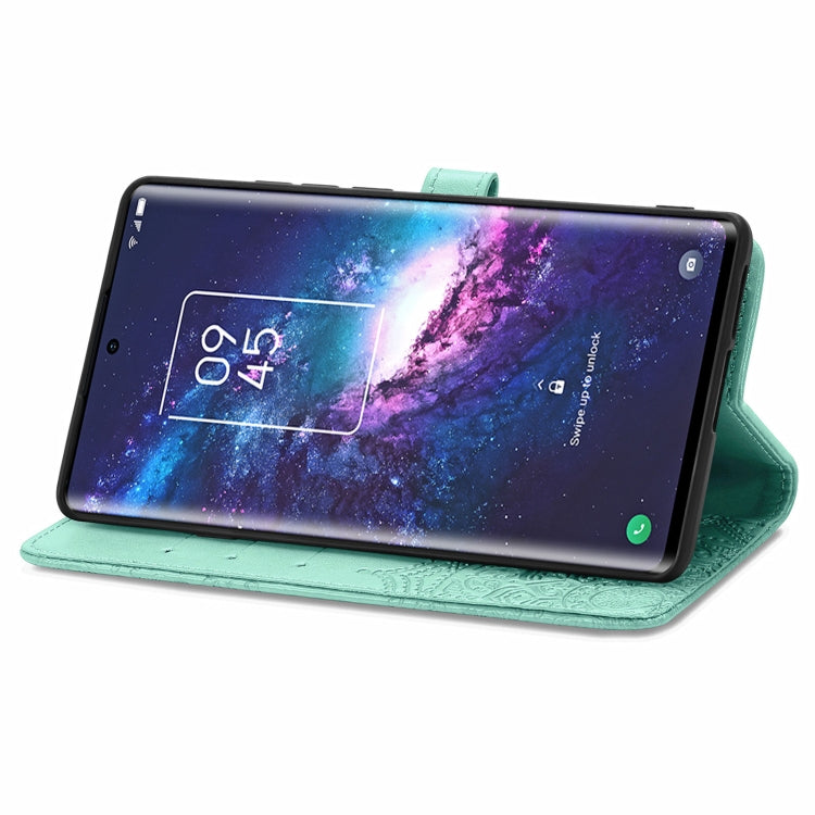 For TCL 20 Pro 5G Mandala Flower Embossed Horizontal Flip Leather Case with Bracket / Card Slot / Wallet / Lanyard