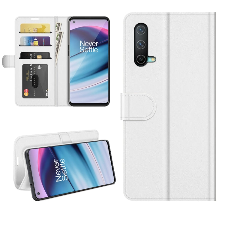 For OnePlus Nord CE 5G R64 Texture Single Horizontal Flip Protective Case with Holder & Card Slots & Wallet& Photo Frame