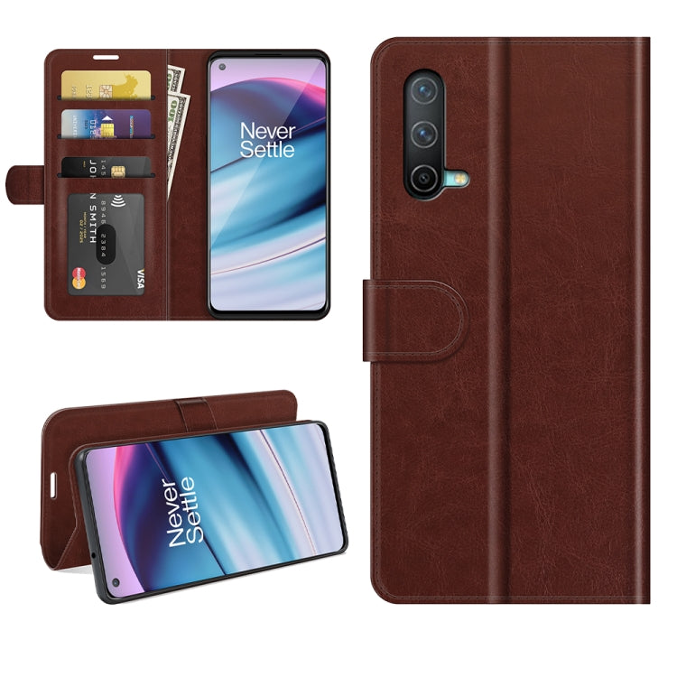 For OnePlus Nord CE 5G R64 Texture Single Horizontal Flip Protective Case with Holder & Card Slots & Wallet& Photo Frame
