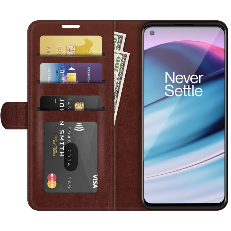 For OnePlus Nord CE 5G R64 Texture Single Horizontal Flip Protective Case with Holder & Card Slots & Wallet& Photo Frame
