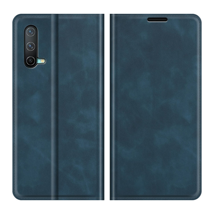 For OnePlus Nord CE 5G Retro-skin Business Magnetic Suction Leather Case with Holder & Card Slots & Wallet