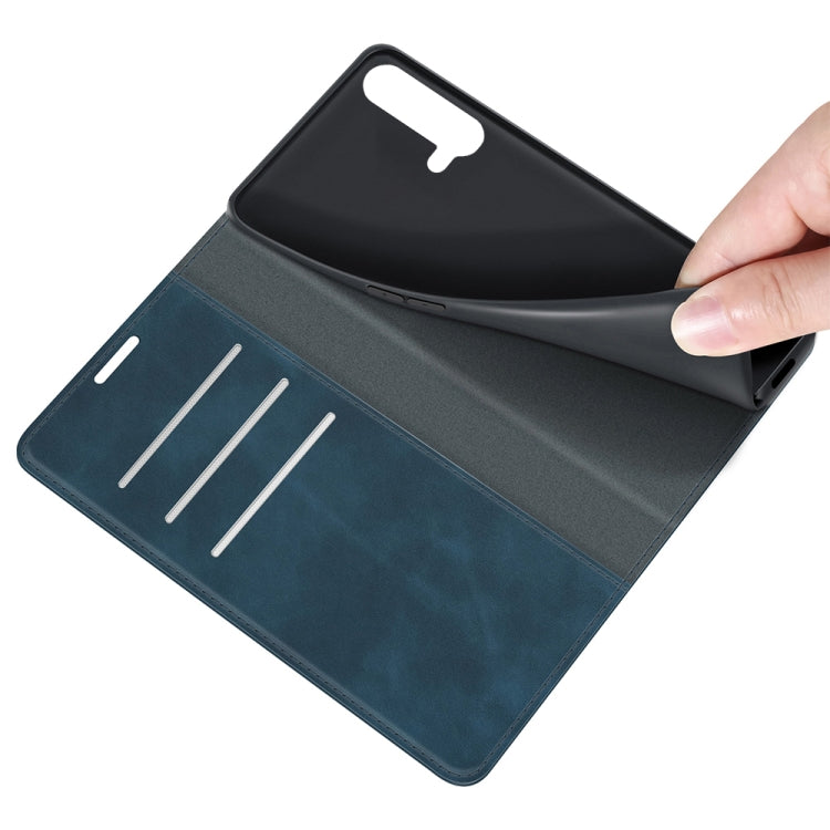 For OnePlus Nord CE 5G Retro-skin Business Magnetic Suction Leather Case with Holder & Card Slots & Wallet