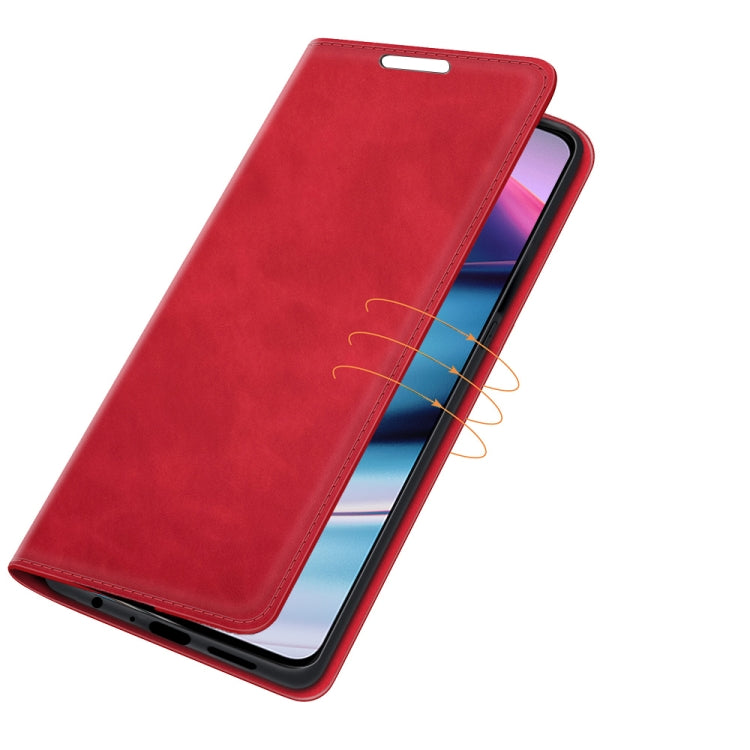 For OnePlus Nord CE 5G Retro-skin Business Magnetic Suction Leather Case with Holder & Card Slots & Wallet