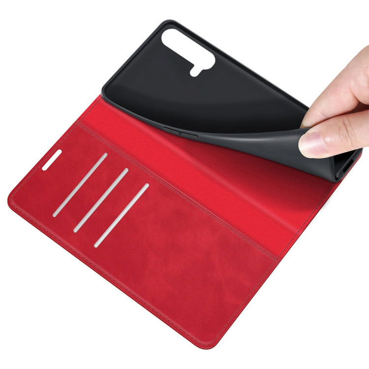 For OnePlus Nord CE 5G Retro-skin Business Magnetic Suction Leather Case with Holder & Card Slots & Wallet