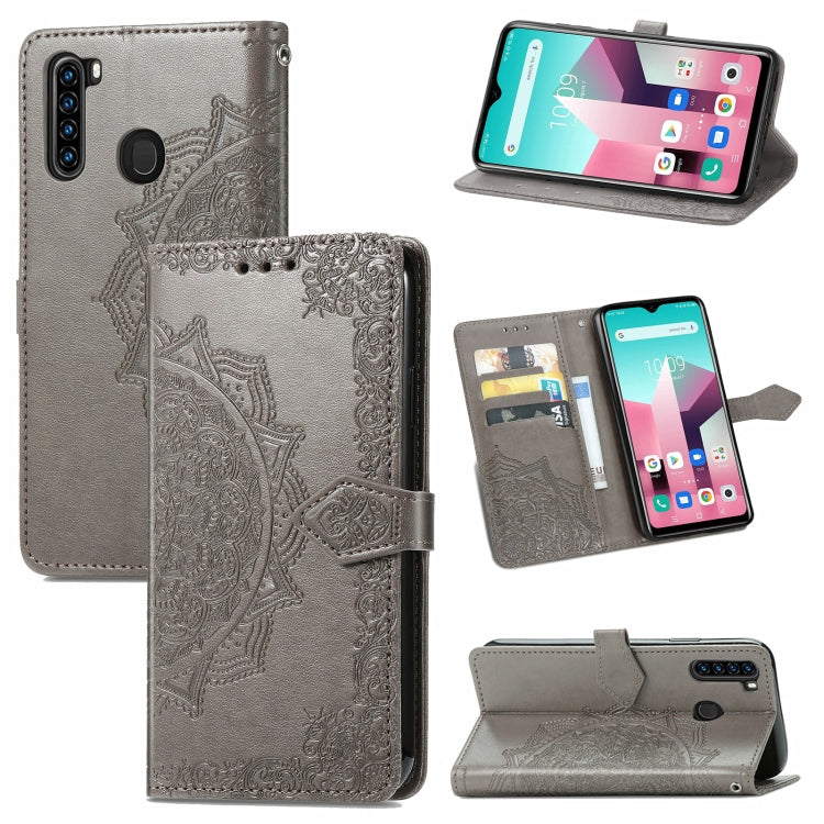 For Blackview A80 Pro Mandala Flower Embossed Horizontal Flip Leather Case with Holder & Three Card Slots & Wallet & Lanyard