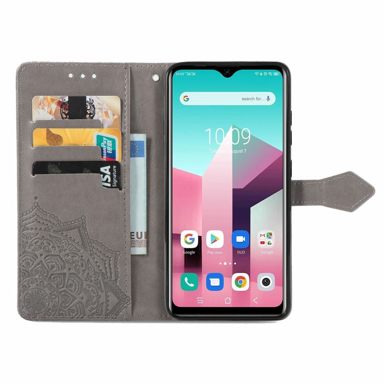 For Blackview A80 Pro Mandala Flower Embossed Horizontal Flip Leather Case with Holder & Three Card Slots & Wallet & Lanyard