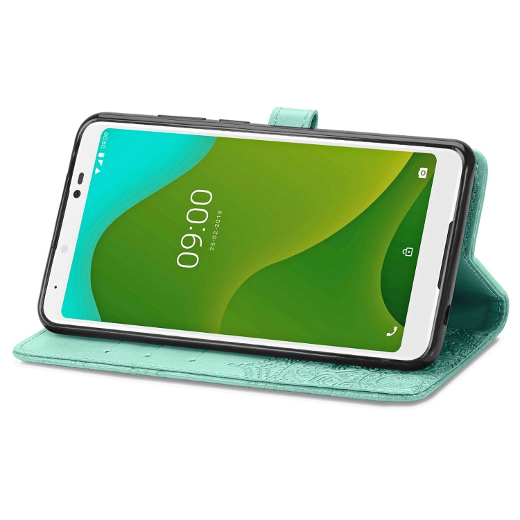 For Wiko Jerry 4 Mandala Flower Embossed Horizontal Flip Leather Case with Holder & Three Card Slots & Wallet & Lanyard