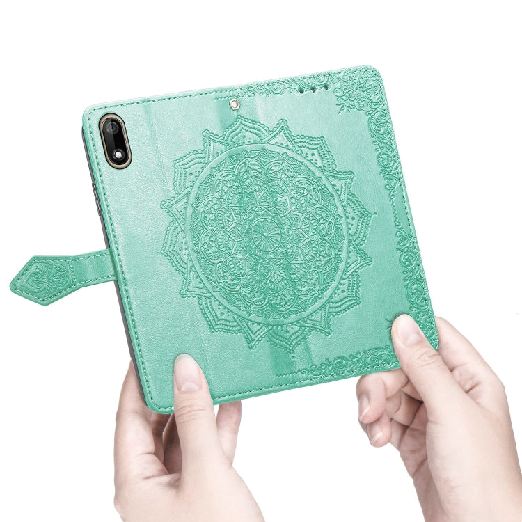 For Wiko Jerry 4 Mandala Flower Embossed Horizontal Flip Leather Case with Holder & Three Card Slots & Wallet & Lanyard