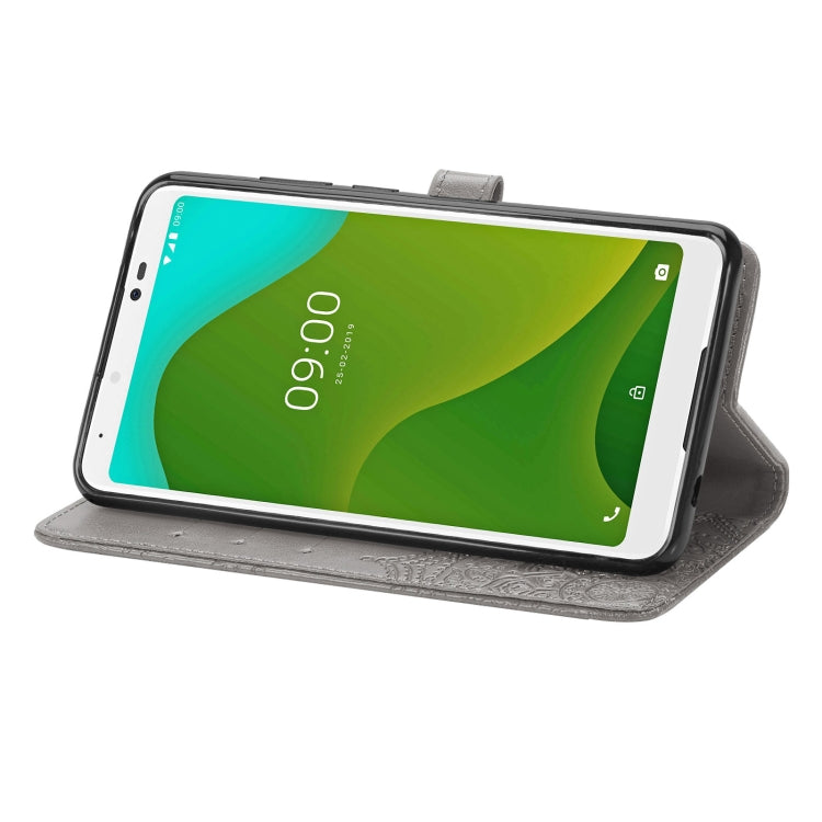 For Wiko Jerry 4 Mandala Flower Embossed Horizontal Flip Leather Case with Holder & Three Card Slots & Wallet & Lanyard