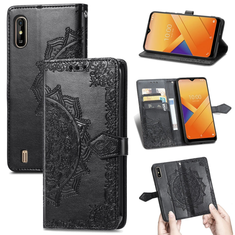 For Wiko Y81 Mandala Flower Embossed Horizontal Flip Leather Case with Holder & Three Card Slots & Wallet & Lanyard