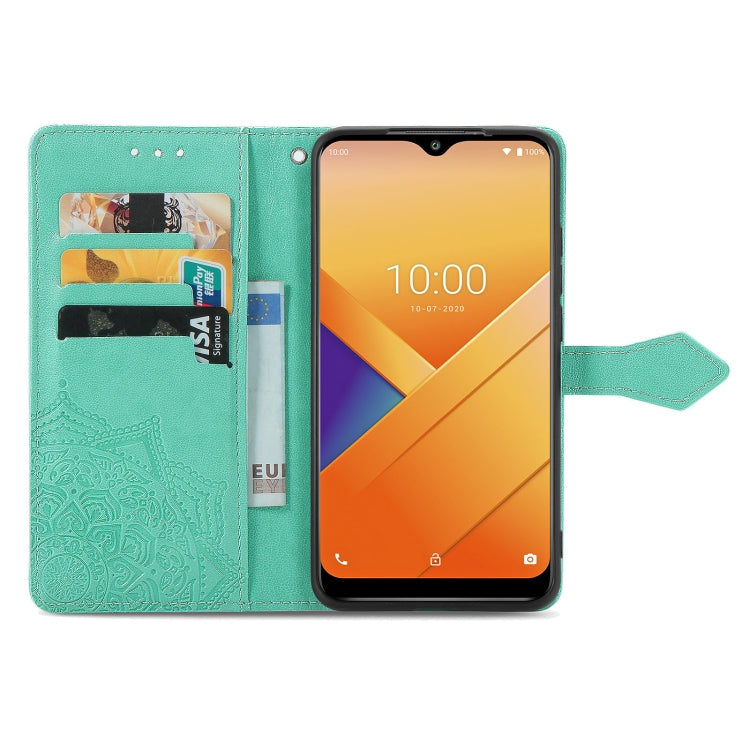 For Wiko Y81 Mandala Flower Embossed Horizontal Flip Leather Case with Holder & Three Card Slots & Wallet & Lanyard