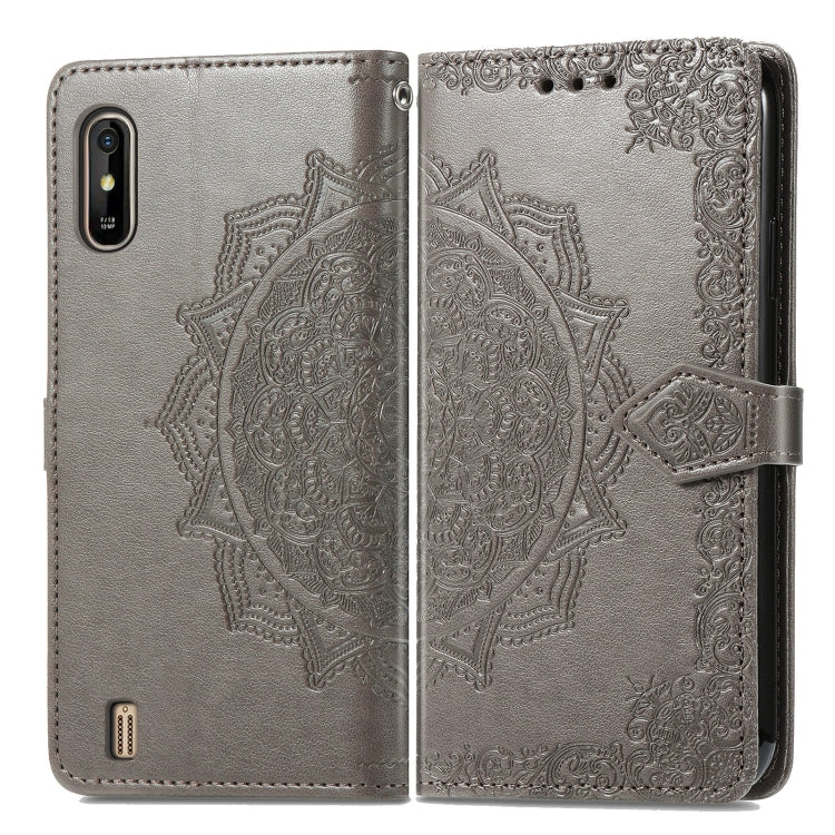 For Wiko Y81 Mandala Flower Embossed Horizontal Flip Leather Case with Holder & Three Card Slots & Wallet & Lanyard