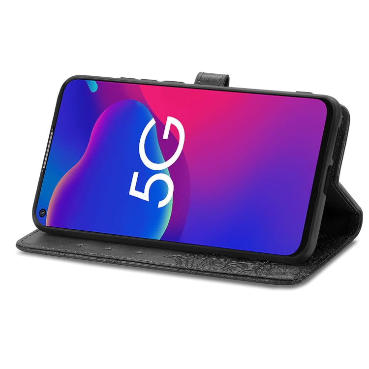 For ZTE Axon 11 SE 5G Mandala Flower Embossed Horizontal Flip Leather Case with Holder & Three Card Slots & Wallet & Lanyard